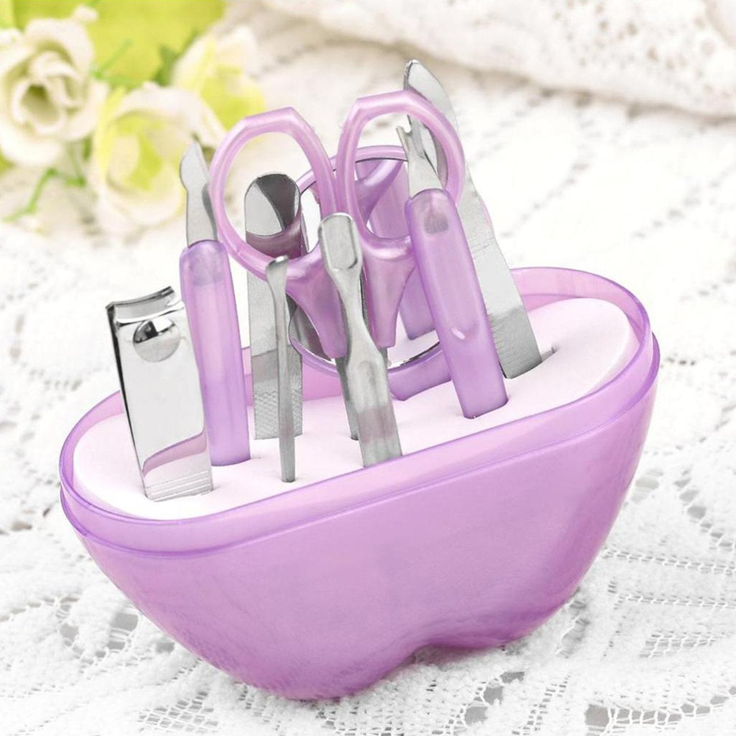 8-in-1 manicure set in apple shape 8-in-1 manicure set in apple shape